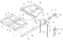 Optional Trailer - Hitch Diagram and Parts List for DL12720 B00001 Bear Cat Chipper Shredder